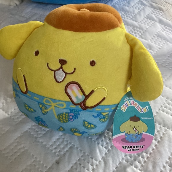 Pompompurin Squishmallow with Ice Cream Sanrio Kellytoy 6.5" Sanrio - Picture 8 of 8